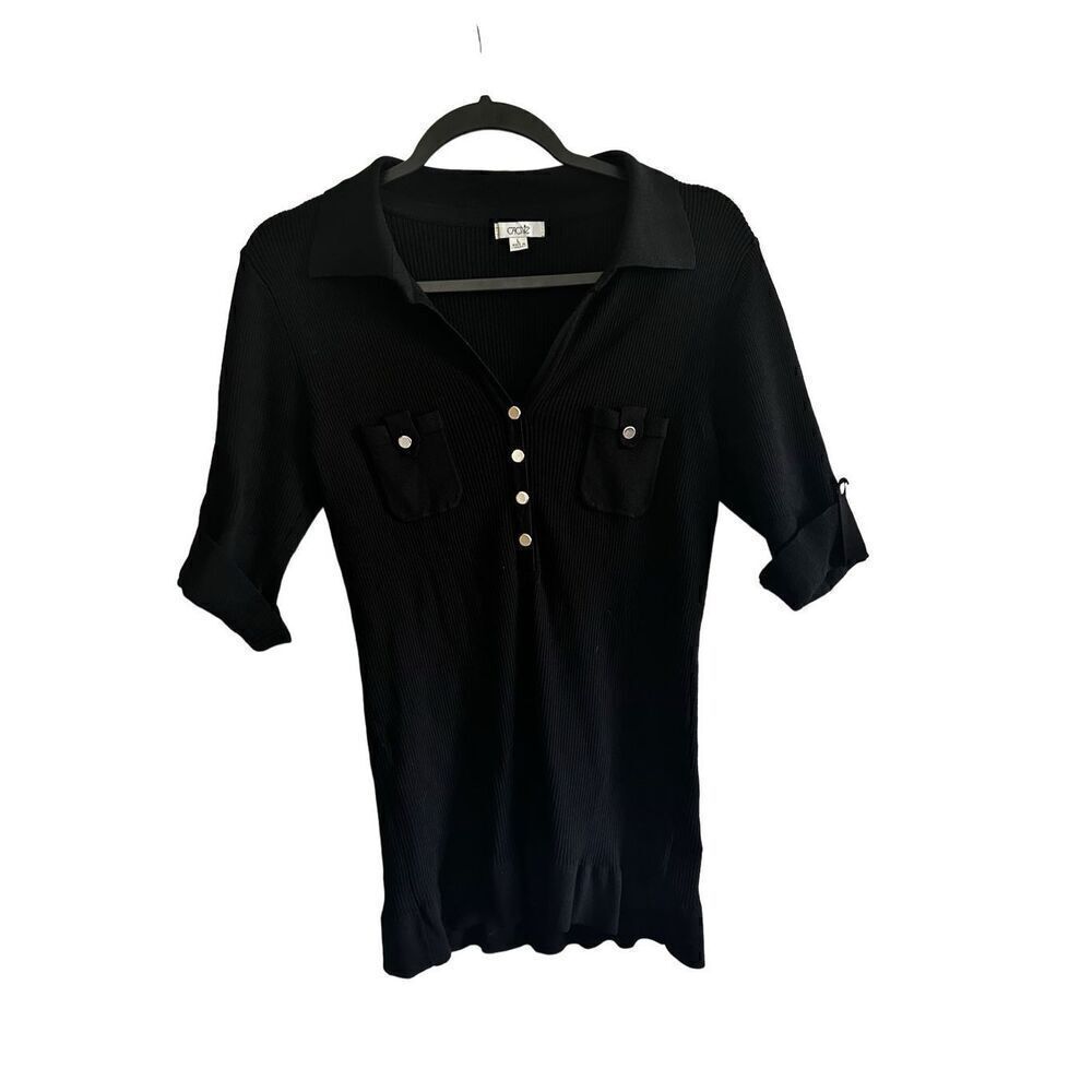 Cache Women's Size Large Short Sleeve Top - Picture 2 of 11